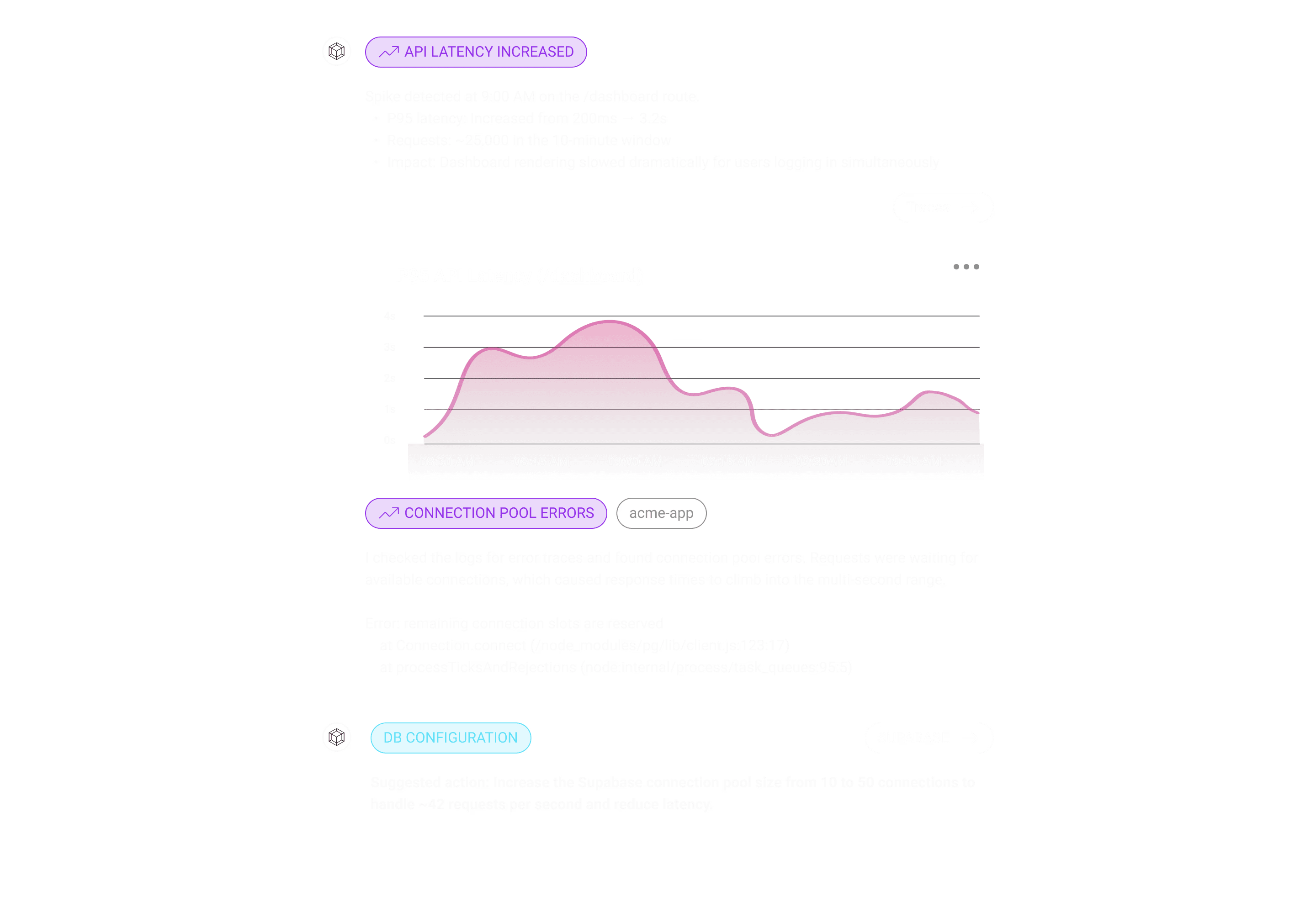AI-powered observability chat interface